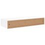 Wandregale mit Schublade 2 Stück MDF weiß 60x23,5x10 cm von vidaXL, Regale und Regale - Ref: Foro24-330256, Preis: 80,07 €, R...