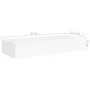 Wall shelves with drawer 2 pcs MDF white 60x23.5x10 cm by vidaXL, Shelves and shelves - Ref: Foro24-330256, Price: 79,05 €, D...