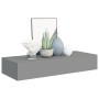 Wandregale mit Schublade 2 Stück MDF grau 60x23,5x10 cm von vidaXL, Regale und Regale - Ref: Foro24-330260, Preis: 91,44 €, R...