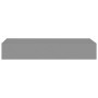 Wall shelves with drawer 2 pcs MDF gray 60x23.5x10 cm by vidaXL, Shelves and shelves - Ref: Foro24-330260, Price: 91,44 €, Di...