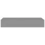 Wall shelves with drawer 2 pcs MDF gray 60x23.5x10 cm by vidaXL, Shelves and shelves - Ref: Foro24-330260, Price: 94,88 €, Di...