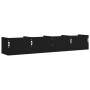 Muebles de pared 2 uds madera de ingeniería negro 99x18x16,5 cm en Estantes y estanterías | Comprar online en Foro24