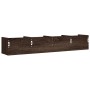 Muebles de pared 2 uds madera marrón roble 99x18x16,5 cm en Estantes y estanterías | Comprar online en Foro24