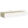 Wall shelves with drawer 2 units MDF oak/white 60x23.5x10cm by vidaXL, Shelves and shelves - Ref: Foro24-330264, Price: 103,2...