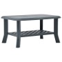 Mesa de centro de plástico verde 90x60x46 cm de vidaXL, Mesas de centro - Ref: Foro24-48794, Precio: 73,39 €