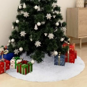 Weißer Weihnachtsbaumrock 90 cm aus Kunstleder von vidaXL, Weihnachtsbaum-Fußsack - Ref: Foro24-330269, Preis: 19,53 €, Rabat...