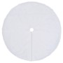White Christmas tree skirt 90 cm synthetic leather by vidaXL, Christmas tree footmuff - Ref: Foro24-330269, Price: 19,94 €, D...