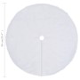 White Christmas tree skirt 90 cm synthetic leather by vidaXL, Christmas tree footmuff - Ref: Foro24-330269, Price: 19,94 €, D...