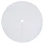 White Christmas tree skirt 122 cm synthetic leather by vidaXL, Christmas tree footmuff - Ref: Foro24-330270, Price: 24,94 €, ...