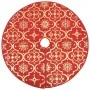 Luxuriöser Weihnachtsbaumrock mit roter Stoffsocke, 90 cm von vidaXL, Weihnachtsbaum-Fußsack - Ref: Foro24-330275, Preis: 16,...