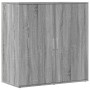 Aparador de madera de ingeniería gris Sonoma 79x38x80 cm