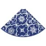 Luxury Christmas tree skirt with blue fabric stocking 122cm by vidaXL, Christmas tree footmuff - Ref: Foro24-330279, Price: 1...