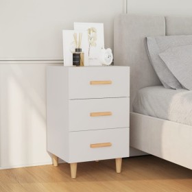 Engineered wood white bedside table 40x40x66 cm by vidaXL, Nightstands - Ref: Foro24-812078, Price: 57,98 €, Discount: %
