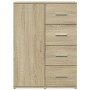 Aparador de madera de ingeniería roble Sonoma 59x39x80 cm