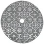 Luxury Christmas Tree Skirt with Sock Gray Fabric 90cm by vidaXL, Christmas tree footmuff - Ref: Foro24-330281, Price: 16,27 ...