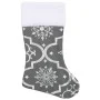 Luxury Christmas Tree Skirt with Sock Gray Fabric 90cm by vidaXL, Christmas tree footmuff - Ref: Foro24-330281, Price: 16,27 ...