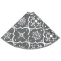 Luxuriöser Weihnachtsbaumrock mit Socken aus grauem Stoff, 90 cm von vidaXL, Weihnachtsbaum-Fußsack - Ref: Foro24-330281, Pre...
