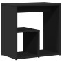 Mesa auxiliar de madera contrachapada negro 50x30x50 cm en Mesas auxiliares | Comprar online en Foro24