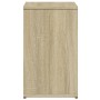 Mesa auxiliar de madera contrachapada color roble 50x30x50 cm en Mesas auxiliares | Comprar online en Foro24