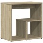 Mesa auxiliar de madera contrachapada color roble 50x30x50 cm en Mesas auxiliares | Comprar online en Foro24