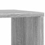 Mesa auxiliar ruedas madera ingeniería gris Sonoma 50x30x55 cm