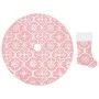 Luxury Christmas Tree Skirt with Stocking Pink Fabric 90cm by vidaXL, Christmas tree footmuff - Ref: Foro24-330284, Price: 13...