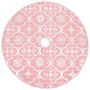 Luxury Christmas Tree Skirt with Stocking Pink Fabric 90cm by vidaXL, Christmas tree footmuff - Ref: Foro24-330284, Price: 13...