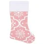Luxury Christmas Tree Skirt with Stocking Pink Fabric 90cm by vidaXL, Christmas tree footmuff - Ref: Foro24-330284, Price: 13...