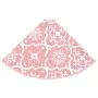 Luxury Christmas Tree Skirt with Stocking Pink Fabric 90cm by vidaXL, Christmas tree footmuff - Ref: Foro24-330284, Price: 13...