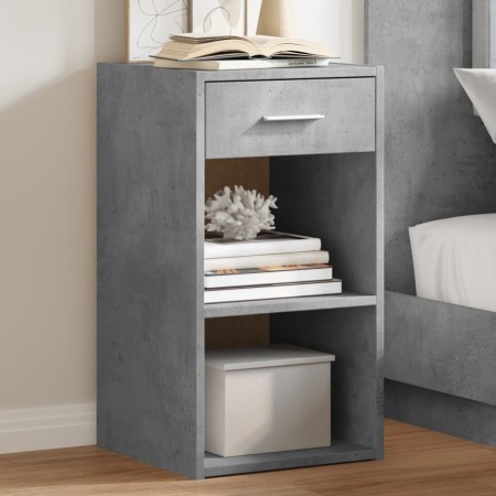 Mesitas noche 2 uds madera ingeniería gris hormigón 35x34x65 cm en Mesitas de noche | Comprar online en Foro24