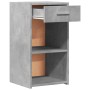 Mesitas noche 2 uds madera ingeniería gris hormigón 35x34x65 cm en Mesitas de noche | Comprar online en Foro24