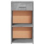 Mesitas noche 2 uds madera ingeniería gris hormigón 35x34x65 cm en Mesitas de noche | Comprar online en Foro24