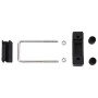 Conector en U con plástico para postes de valla 25 sets 60x40mm