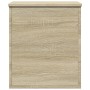 Caja de almacenaje madera ingeniería roble Sonoma 40x42x46 cm