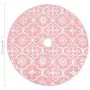 Falda del árbol de Navidad de lujo con calcetín tela rosa 122cm de vidaXL, Cubrepié del árbol de Navidad - Ref: Foro24-330285...