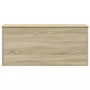 Caja de almacenaje madera ingeniería roble Sonoma 100x42x46 cm