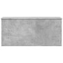 Caja de almacenaje madera ingeniería gris hormigón 100x42x46 cm