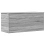Caja de almacenaje madera ingeniería gris Sonoma 100x42x46 cm