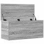Caja de almacenaje madera ingeniería gris Sonoma 100x42x46 cm