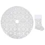 Luxury Christmas tree skirt and white fabric stocking 90 cm by vidaXL, Christmas tree footmuff - Ref: Foro24-330287, Price: 1...