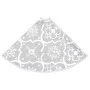 Luxury Christmas tree skirt and white fabric stocking 90 cm by vidaXL, Christmas tree footmuff - Ref: Foro24-330287, Price: 1...