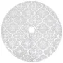 Luxury Christmas Tree Skirt and Stocking White Fabric 122cm by vidaXL, Christmas tree footmuff - Ref: Foro24-330288, Price: 1...