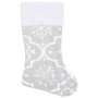 Luxury Christmas Tree Skirt and Stocking White Fabric 122cm by vidaXL, Christmas tree footmuff - Ref: Foro24-330288, Price: 1...