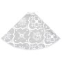 Luxury Christmas Tree Skirt and Stocking White Fabric 122cm by vidaXL, Christmas tree footmuff - Ref: Foro24-330288, Price: 1...