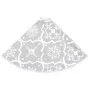 Luxury Christmas Tree Skirt and Stocking White Fabric 122cm by vidaXL, Christmas tree footmuff - Ref: Foro24-330288, Price: 1...