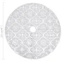 Luxury Christmas Tree Skirt and Stocking White Fabric 122cm by vidaXL, Christmas tree footmuff - Ref: Foro24-330288, Price: 1...
