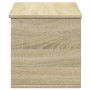 Caja de almacenaje madera ingeniería roble sonoma 90x35x35 cm