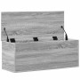 Caja de almacenaje madera de ingeniería gris Sonoma 90x35x35 cm
