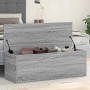 Caja de almacenaje madera ingeniería gris Sonoma 102x35x35 cm en Baúles de almacenamiento | Comprar online en Foro24