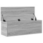 Caja de almacenaje madera ingeniería gris Sonoma 102x35x35 cm en Baúles de almacenamiento | Comprar online en Foro24